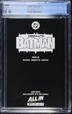Absolute Batman #1 CGC 9.8 (2024) 2nd Printing - Deodato Variant Cover