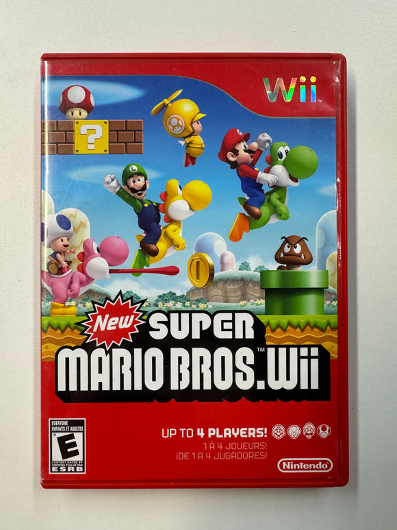 New Super Mario Bros. Nintendo Wii 2009 CIB Complete in Box 1st Print