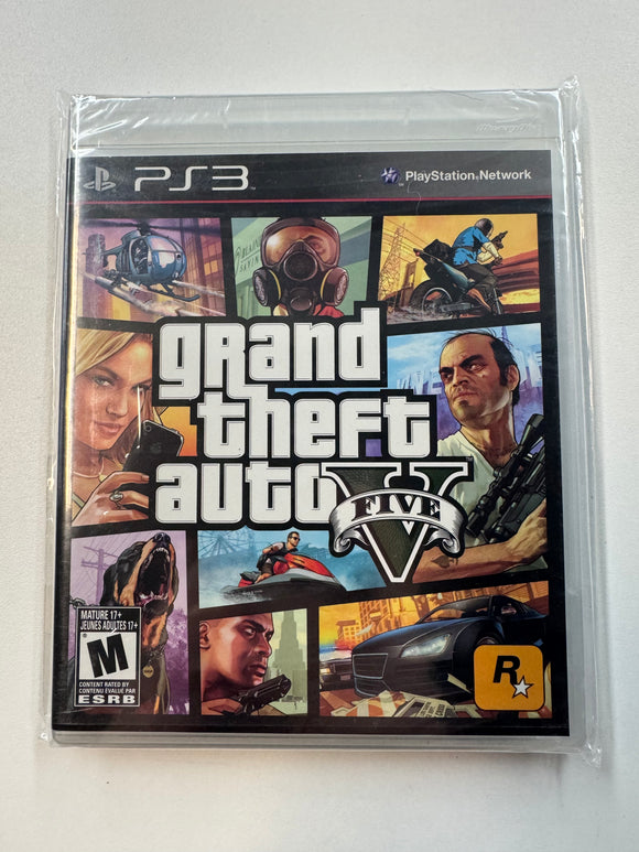 Grand Theft Auto V Playstation PS3 2013 Sealed