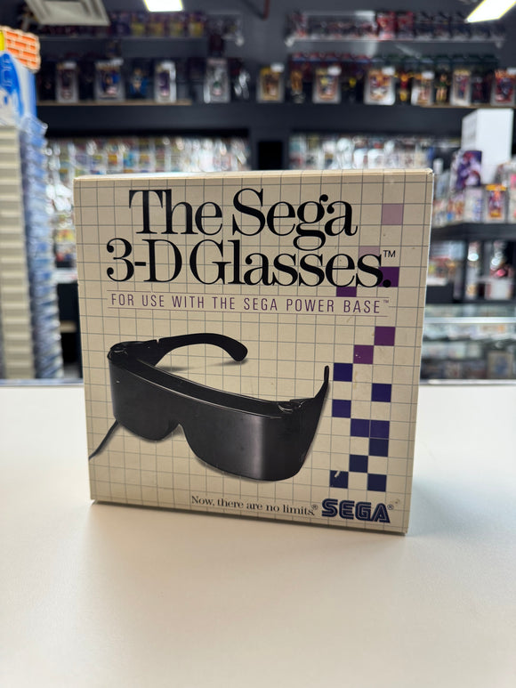 1987 Sega 3D Glasses CIB Complete in Box w/ Adapter & Manuals