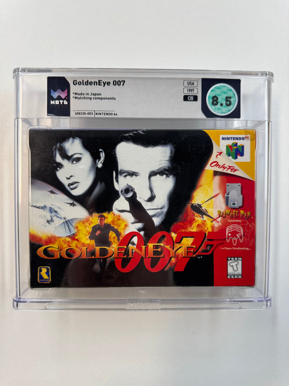 Golden Eye 007 Nintendo N64 1997 WATA 8.5 CIB Complete in Box