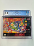 Troddlers Nintendo SNES 1993 CGC 9.2 SEALED A V Seam