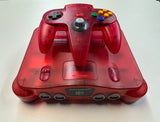 Nintendo 64 N64 Funtastic Watermelon Red Console w/ Controller & Jumper Pack