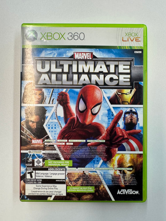 Ultimate Alliance 2006 Microsoft XBOX 360 No Manual