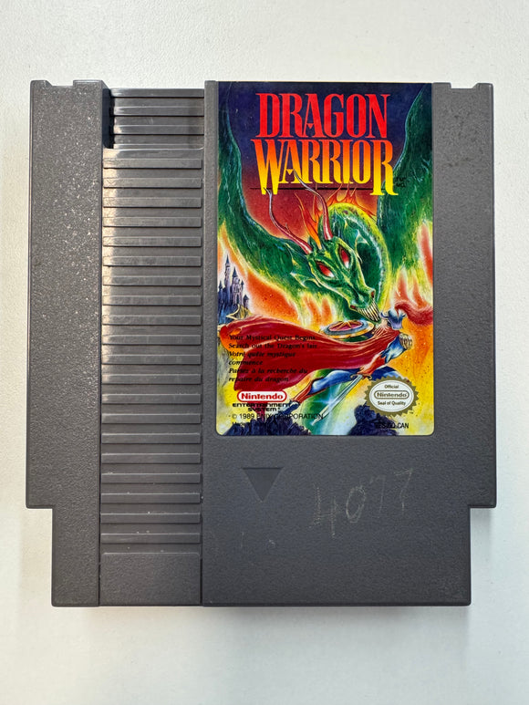 Dragon Warrior NES Nintendo 1989 Authentic Cartridge Only