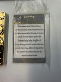 Pokemon 1999 Burger King 23k Gold Plated Mewtwo #150 w/ COA