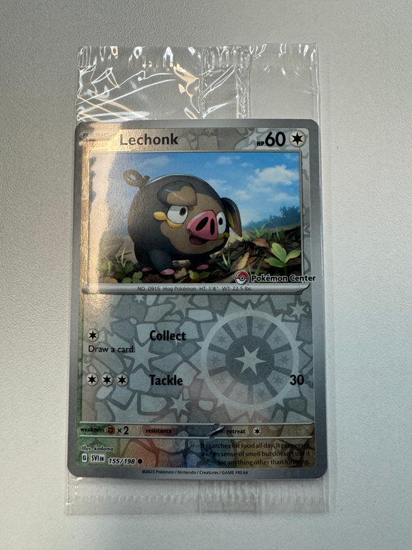 Pokémon TCG 2023 Lechonk 155/198 Pokemon Center Promo SEALED