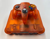 Nintendo 64 N64 Funtastic Fire Orange Console w/ Controller & Jumper Pack