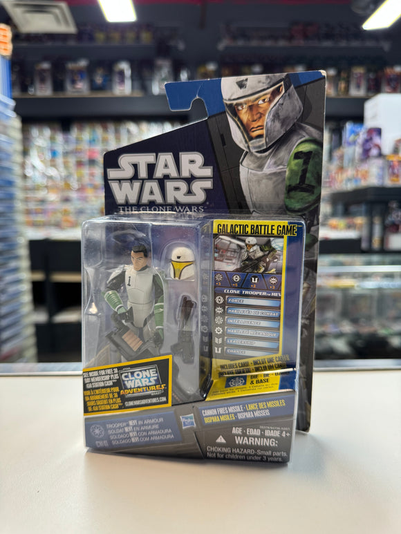 Hasbro 2010 Star Wars The Clone Wars Trooper HEVY in Armor SEALED NIP