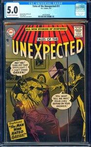 Tales of the Unexpected #11 CGC 5.0 horror cover