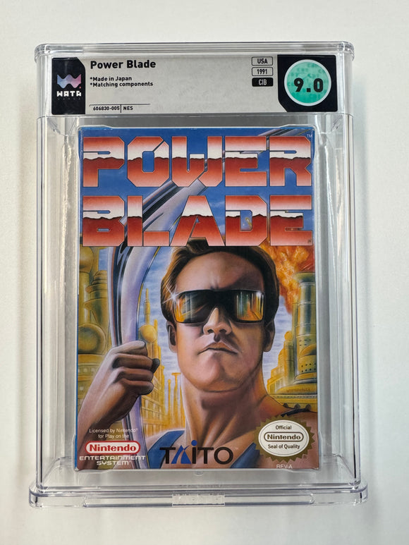 Power Blade Nintendo NES 1991 WATA 9.0 Complete in Box CIB