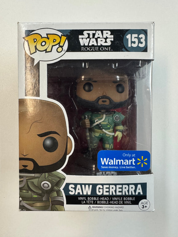 Funko Pop! Star Wars Saw Gererra Bobble Head #153 Walmart Exclusive