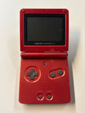 Nintendo Gameboy Advance SP Flame Red AGS-001 Tested & Working