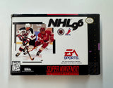 NHL 96' SNES Super Nintendo 1995 CIB Complete in Box w/ Reg Card & Poster