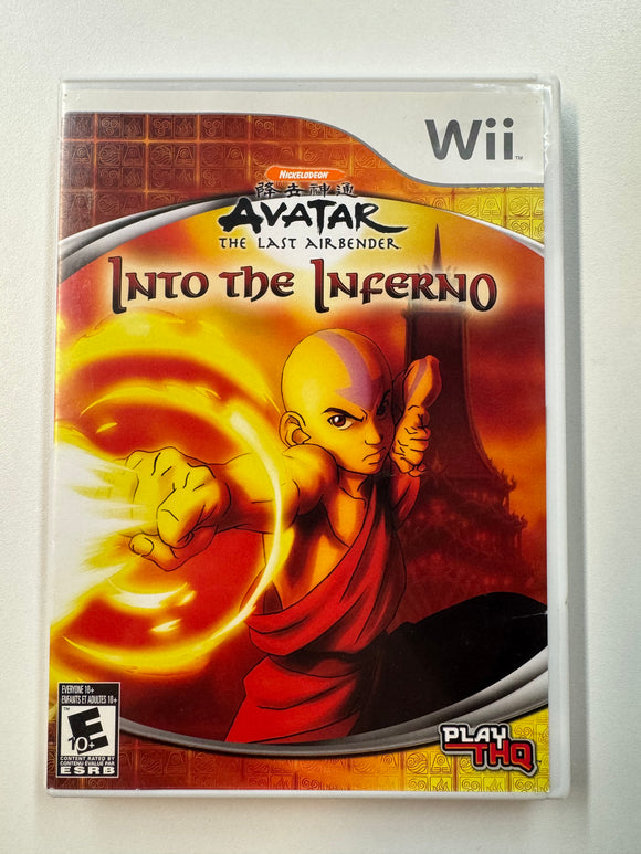 Avatar The Last Airbender Into the Inferno 2007 Nintendo Wii Complete in Box CIB