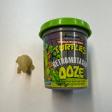 Playmates 1989 TMNT Retromutagen OOZE Empty Container w/ GITD Turtle!