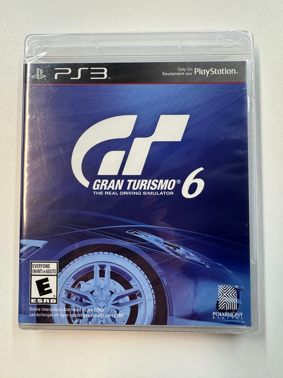 Gran Turismo 6 Playstation PS3 2013 Sealed