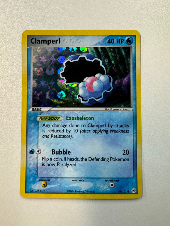 Pokémon TCG Clamperl Hidden Legends Holo 58/101 MINT