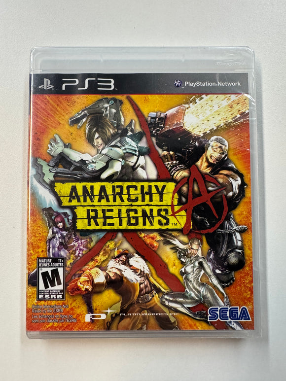 Anarchy Reigns Playstation PS3 2013 Sealed