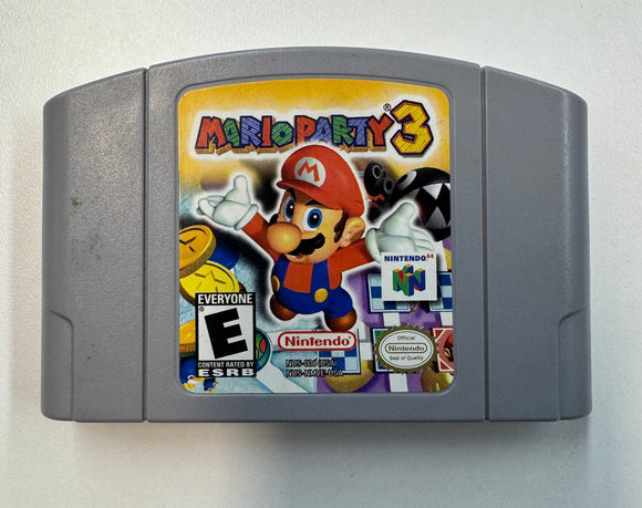 Mario Party 3 Nintendo N64 1998 Authentic Cartridge