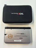 Nintendo 3DS XL Mario & Luigi Dream Team Silver Edition w/ Case - TESTED
