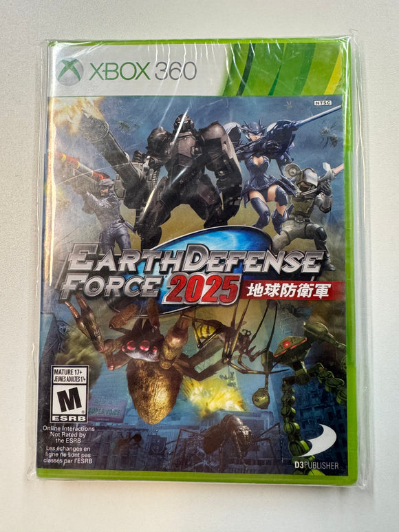 Earth Defense Force 2025 (2014) Microsoft XBOX 360 Sealed
