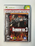Rainbow Six 3 Platinum Hits Microsoft XBOX CIB Complete in Box