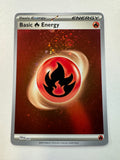 Pokemon TCG 2023 Basic Fire Energy Holo SVE 002 DOUBLE SWIRL