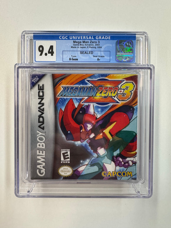 Mega Man Zero 3 Nintendo GBA 2004 CGC 9.4 SEALED H-Seam A+