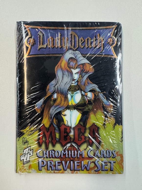 Lady Death Mega Chromium Trading Cards SEALED Preview Set - Krome