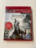 Assassins Creed 3 Sony Playstation PS3 Greatest Hits 2012 SEALED/NEW