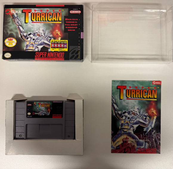 Super Turrican Nintendo SNES 1993 CIB Complete in Box