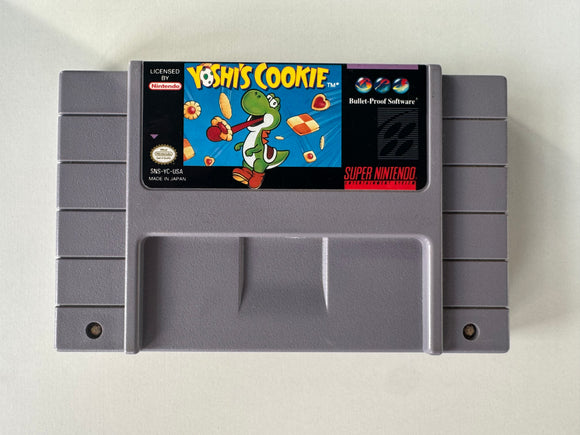 Yoshi's Cookie Loose Cart SNES Super Nintendo Entertainment System!