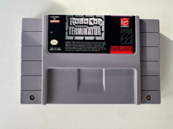 Robocop vs Terminator Loose Cart SNES Super Nintendo!