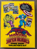 Marvel superheroes comic book collector kit 1990 Near Mint RARE SEALED!