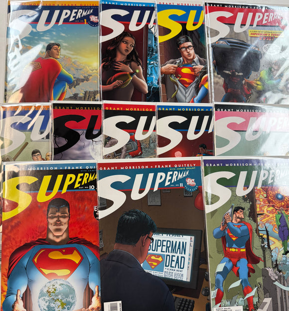 All Star Superman #1-12 NM (2005) Complete Set! Grant Morrison!
