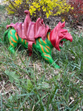 1982 He-Man  MOTU Battlecat w/ Red Armor/Saddle 100% Complete Made Taiwan