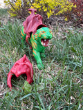 1982 He-Man  MOTU Battlecat w/ Red Armor/Saddle 100% Complete Made Taiwan