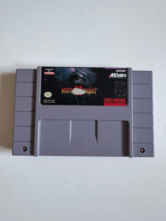 Mortal Kombat 2 SNES Super Nintendo 1994 Authentic Cart Only