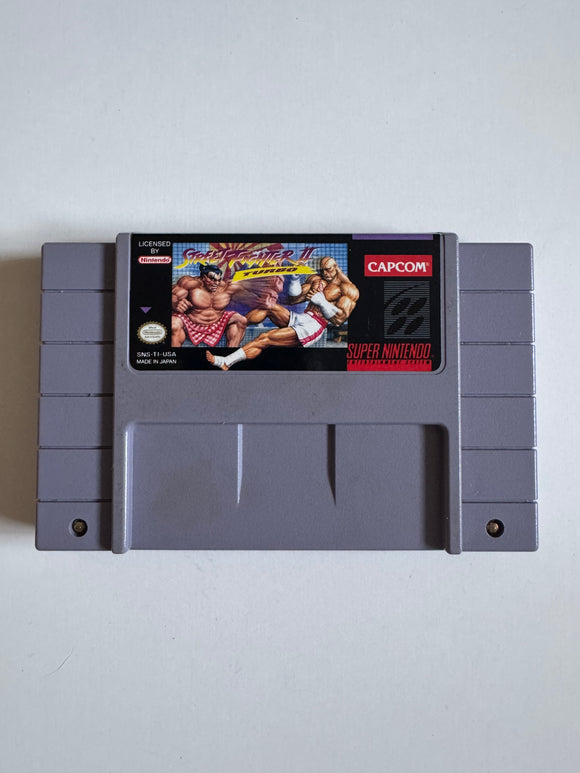 Street Fighter II Turbo SNES Super Nintendo 1993 Authentic Cart Only