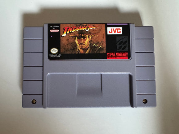 Indiana Jones' Greatest Adventures SNES 1994 Authentic Cart Only