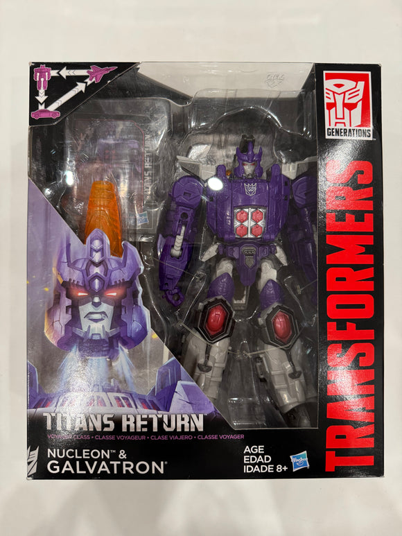 Hasbro Transformers Generations Titans Return Nucleon & Galvatron SEALED NIP
