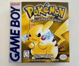 Game Boy Yellow Version Pokemon Special Pikachu Edition CIB! 1st Print!