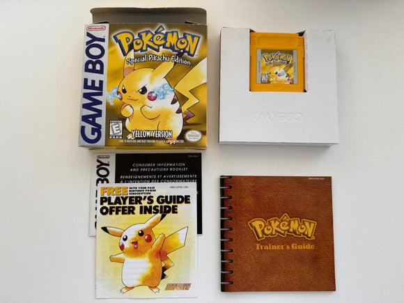 Game Boy Yellow Version Pokemon Special Pikachu Edition CIB! 1st Print!