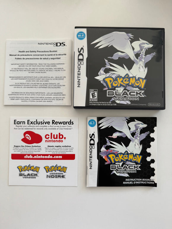 Pokemon Black Version 2011 Nintendo DS CIB w/ Manual