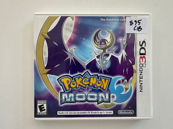 Pokemon Moon 2016 Nintendo 3DS CIB w/ Manual