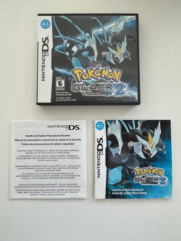 Pokemon Black Version 2 2012 Nintendo DS CIB w/ Manual