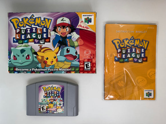 Pokemon Puzzle League Nintendo 64 N64 Complete in Box CIB