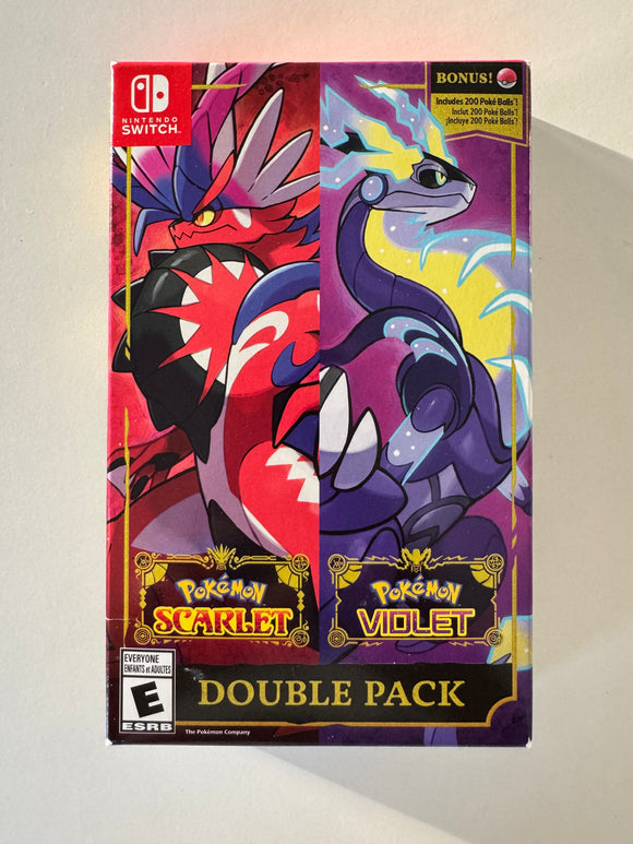 Pokemon Scarlet & Violet 2-Pack 2022 Nintendo Switch SEALED NIB