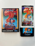 Sonic the Hedgehog #2 Sega Genesis CIB w/ Cartridge & Manual